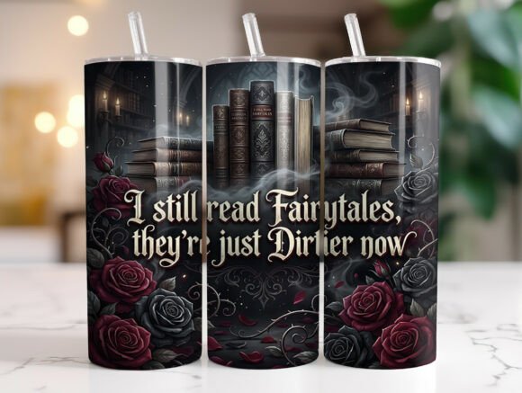Dark Romance Book Lover Quote Tumbler