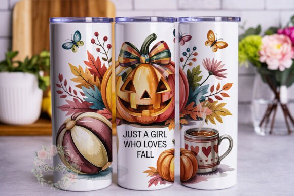 Fall Pumpkin Plaid 20oz Tumbler Wrap