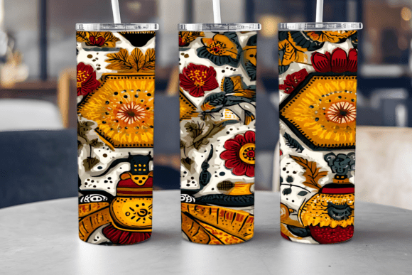 Golden Hive Bee Tumbler Wrap