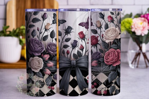 Gothic Romance Roses 20oz Tumbler Wrap