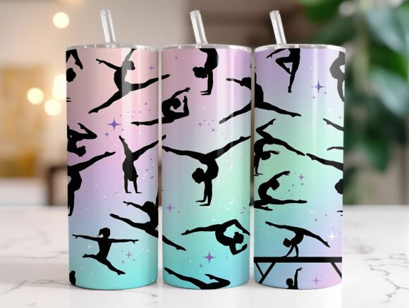 Gymnastics 20oz Skinny Tumbler Wrap