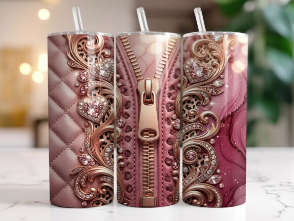 Pink Luxury Purse 20oz Tumbler Wrap PNG