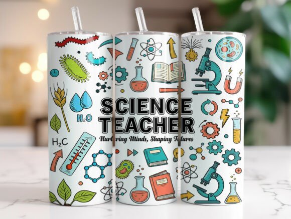 Science Teacher Tumbler Wrap Sublimation