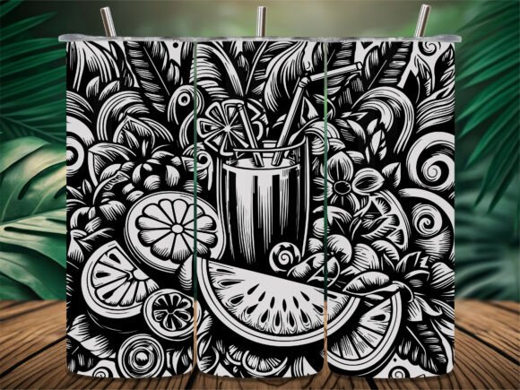 Tropical Fruit Cocktail Tumbler