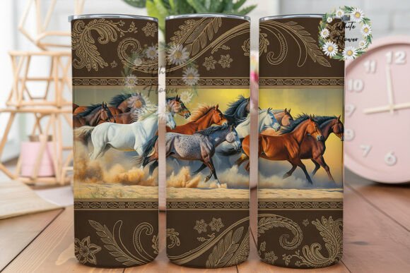Wild Horses Gallop 20oz Tumbler Wrap